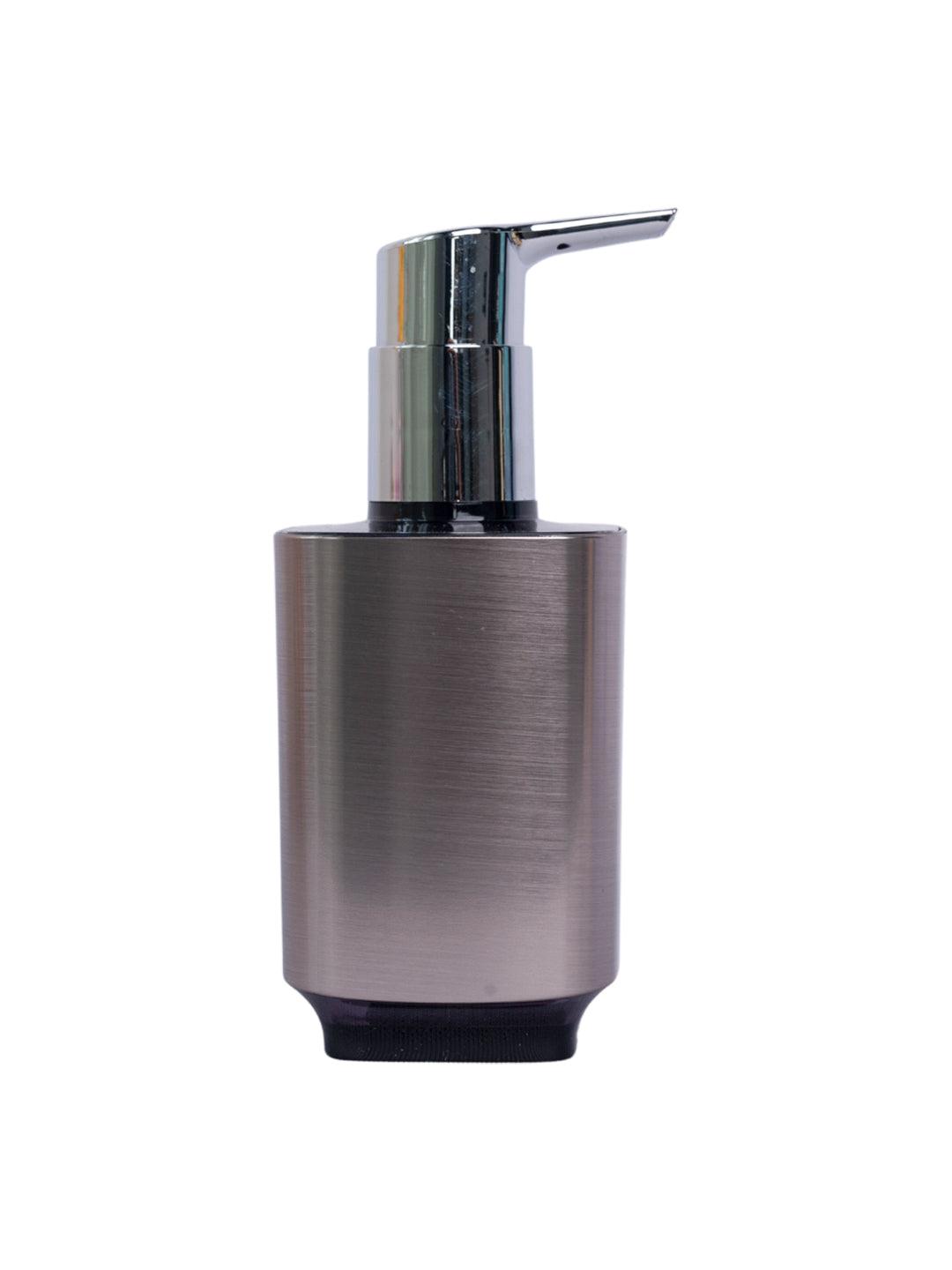 Stylish Soap Dispenser - 350Ml, Silver & Black - MARKET 99