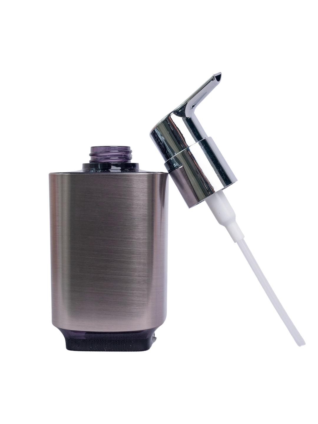 Stylish Soap Dispenser - 350Ml, Silver & Black - MARKET 99