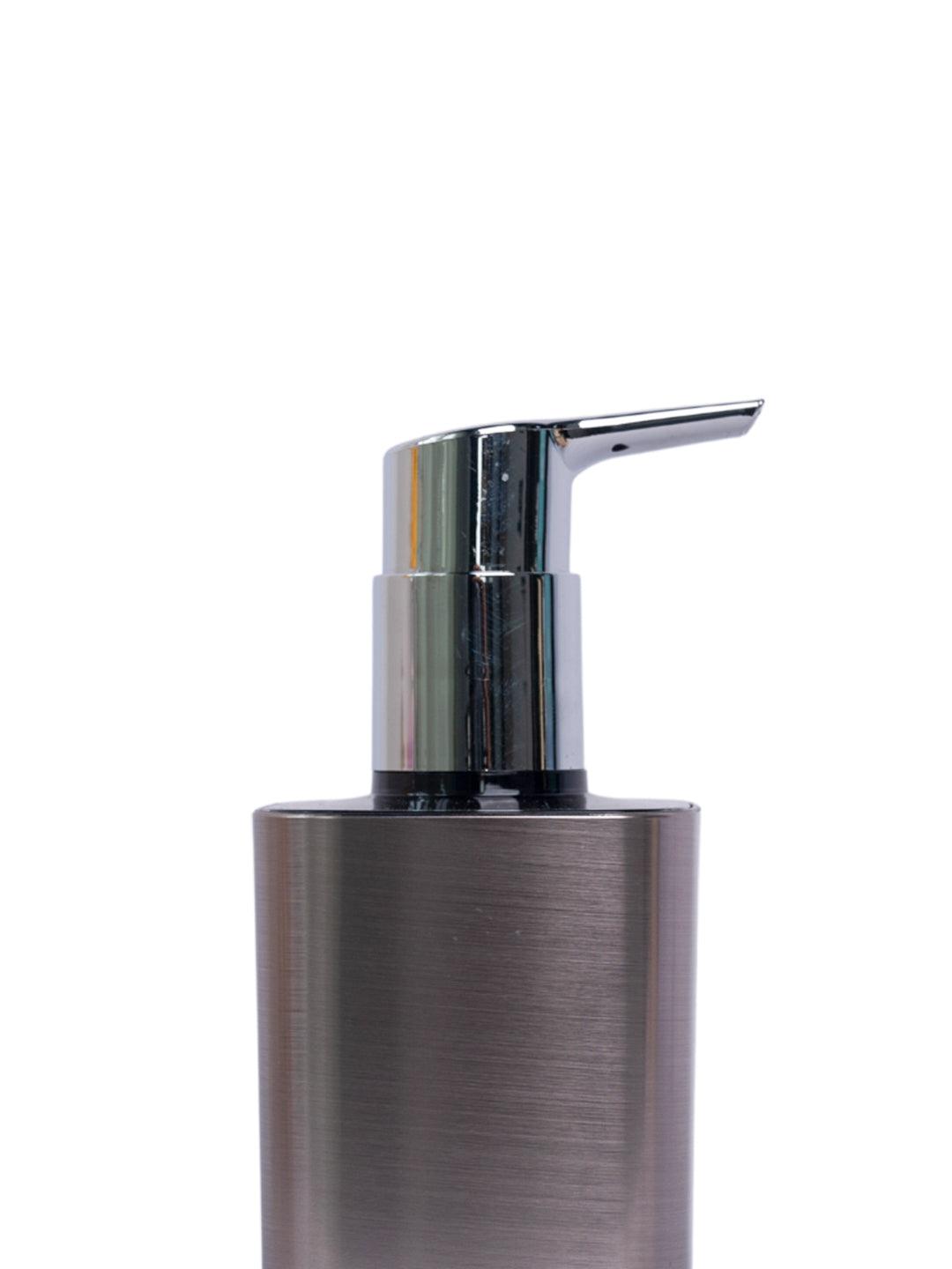 Stylish Soap Dispenser - 350Ml, Silver & Black - MARKET 99