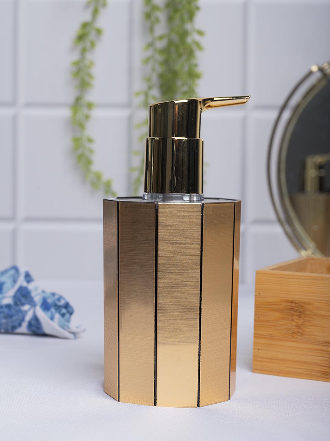 Stylish Soap Dispenser - 380Ml, Golden - MARKET 99