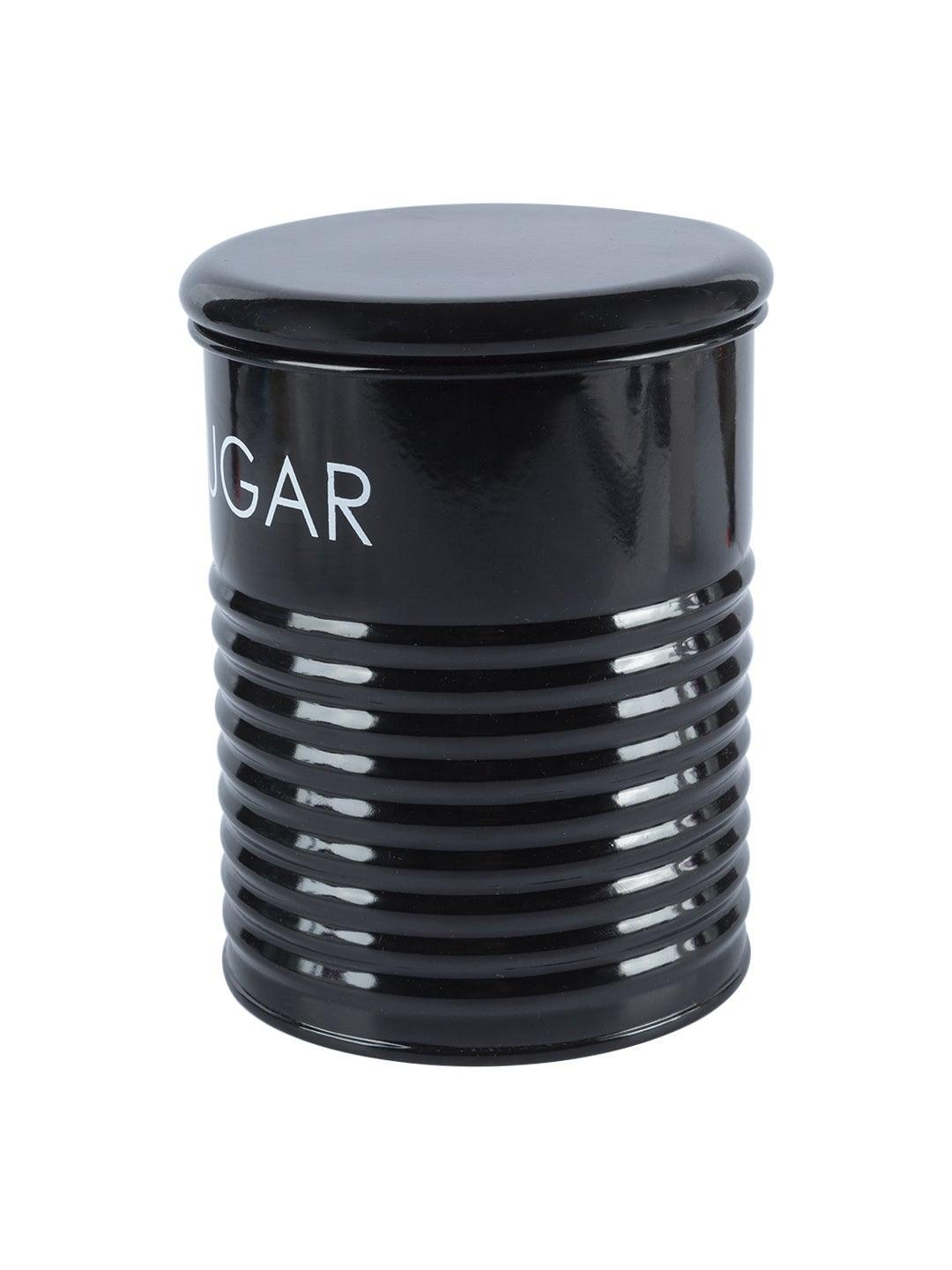 Black Sugar Jar With Lid (900mL)