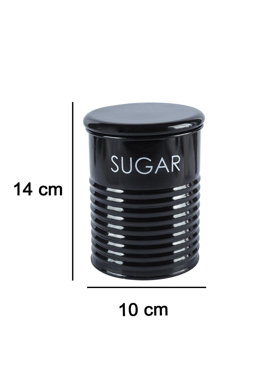Sugar Jar With Lid - (Black, 900mL) - MARKET 99