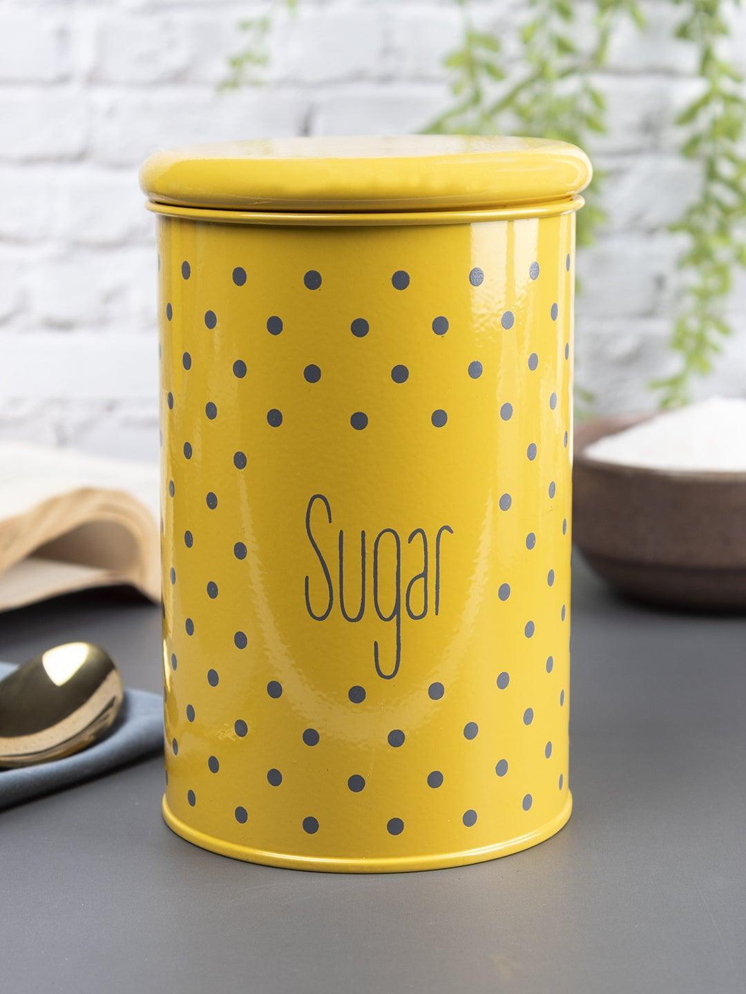 Yellow Sugar Jar With Lid (900mL)