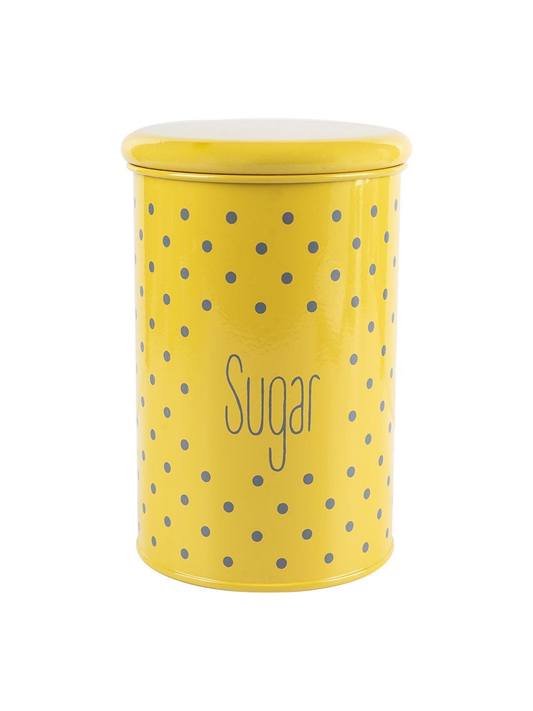 Yellow Sugar Jar With Lid (900mL)