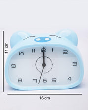 Table Clock, Alarm Clock, Analogue, Light Blue, Plastic - MARKET 99