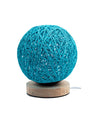 Table Lamp, Mesh Design, Blue, Plastic & Cotton - MARKET 99