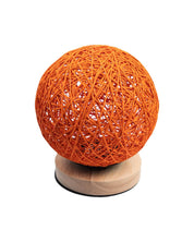 Table Lamp, Mesh Design, Orange, Plastic & Cotton - MARKET 99