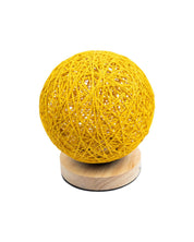 Table Lamp, Mesh Design, Yellow, Plastic & Cotton - MARKET 99