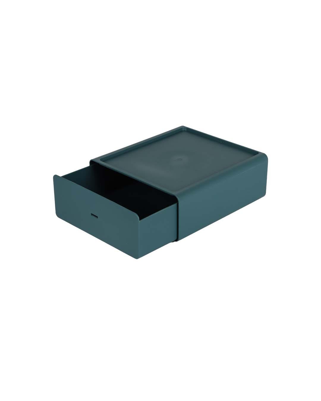 Table Organiser Drawer, Deep Sea Green, Plastic - MARKET 99