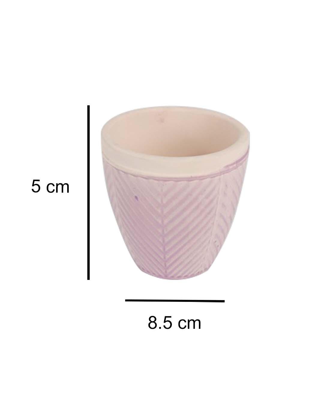 Table Planter, Abstract Art Design, Pink, Ceramic - MARKET 99
