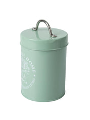 Tea & Sugar Jar (Each 850 Ml) + Biscuits & Namkeen Jar (Each 1300 Ml) - Green, Set Of 4