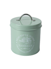 Tea & Sugar Jar (Each 850 Ml) + Biscuits & Namkeen Jar (Each 1300 Ml) - Green, Set Of 4