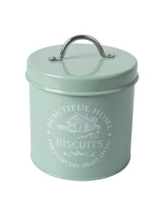 Tea & Sugar Jar (Each 850 Ml) + Biscuits & Namkeen Jar (Each 1300 Ml) - Green, Set Of 4