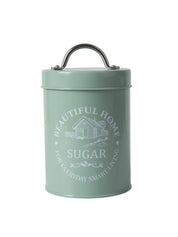 Tea & Sugar Jar (Each 850 Ml) + Biscuits & Namkeen Jar (Each 1300 Ml) - Green, Set Of 4