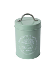 Tea & Sugar Jar (Each 850 Ml) + Biscuits & Namkeen Jar (Each 1300 Ml) - Green, Set Of 4