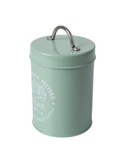 Tea & Sugar Jar (Each 850 Ml) + Biscuits & Namkeen Jar (Each 1300 Ml) - Green, Set Of 4