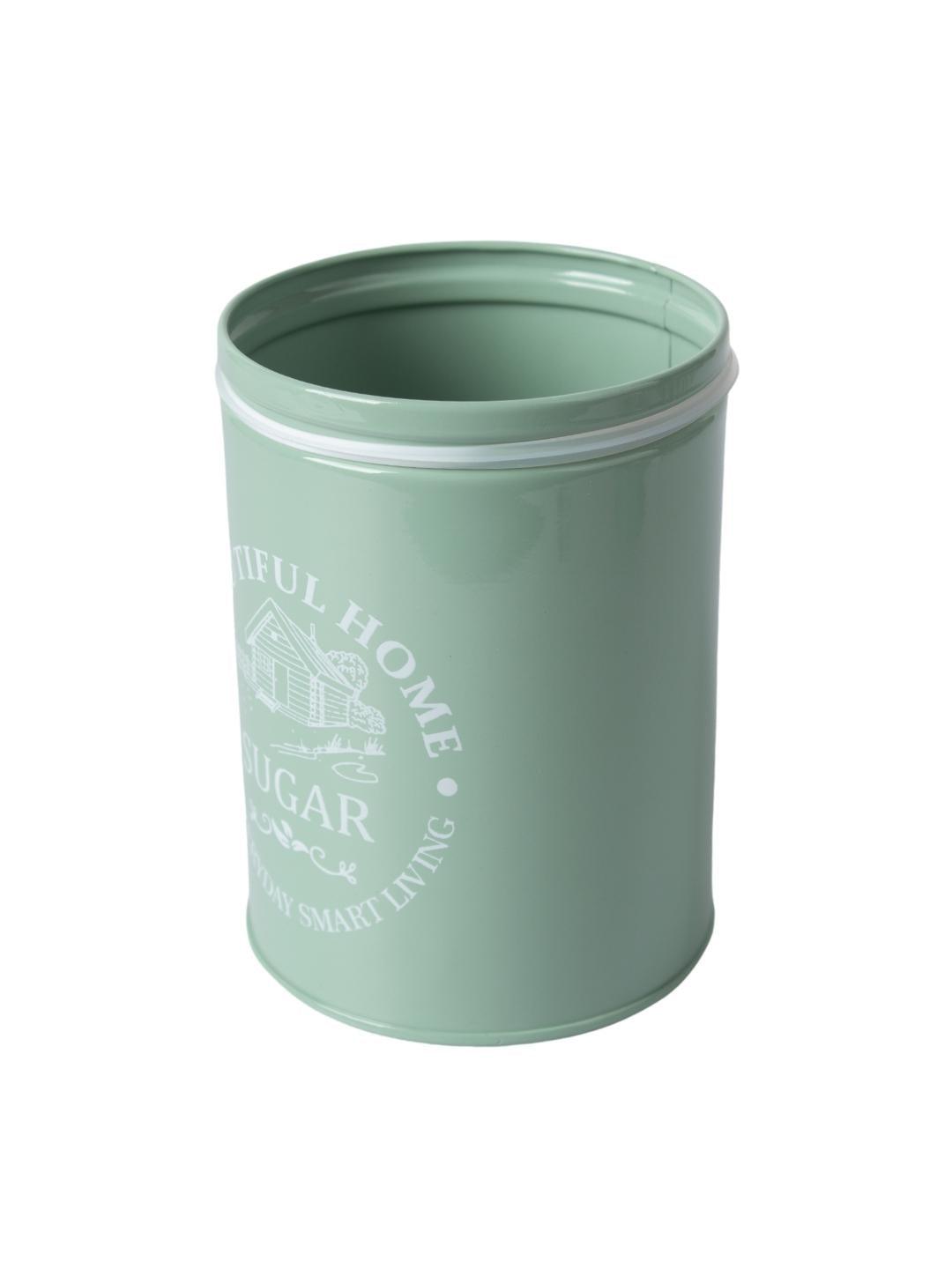 Tea & Sugar Jar (Each 850 Ml) + Biscuits & Namkeen Jar (Each 1300 Ml) - Green, Set Of 4