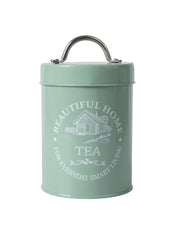 Tea & Sugar Jar (Each 850 Ml) + Biscuits & Namkeen Jar (Each 1300 Ml) - Green, Set Of 4