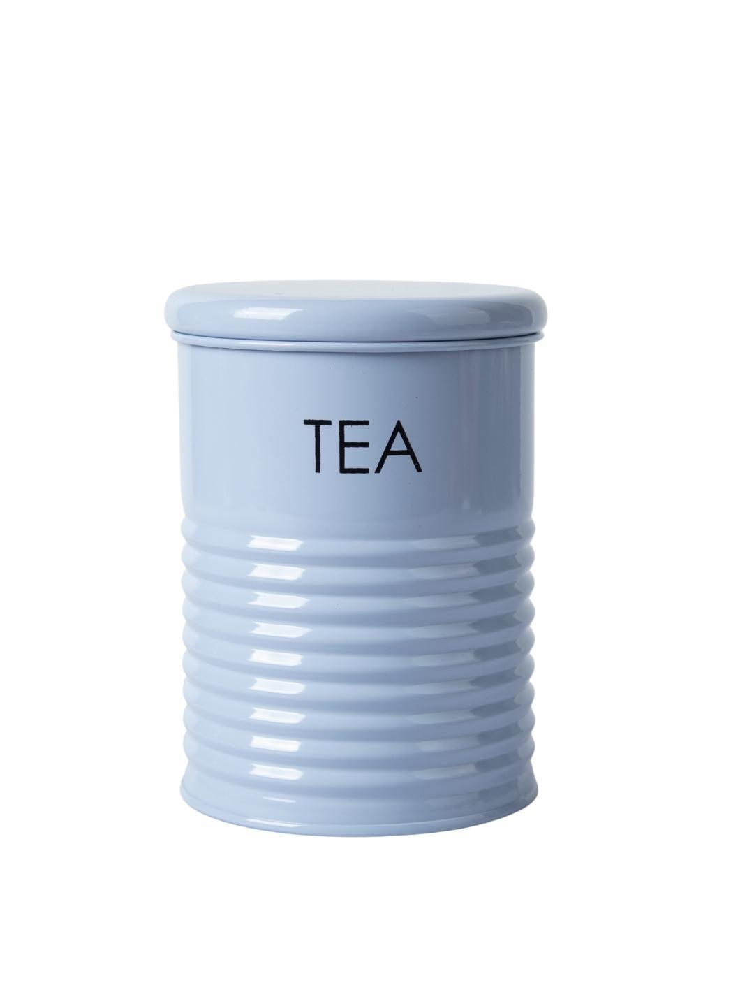 Tea & Sugar Jar (Each 900 Ml) +  Biscuits & Namkeen Jar (Each 1700 Ml) - Light Blue, Set Of 4