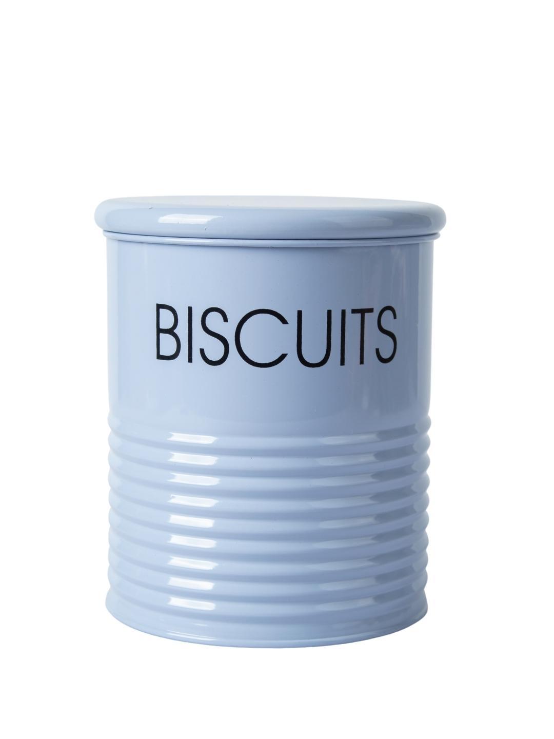 Tea & Sugar Jar (Each 900 Ml) +  Biscuits & Namkeen Jar (Each 1700 Ml) - Light Blue, Set Of 4