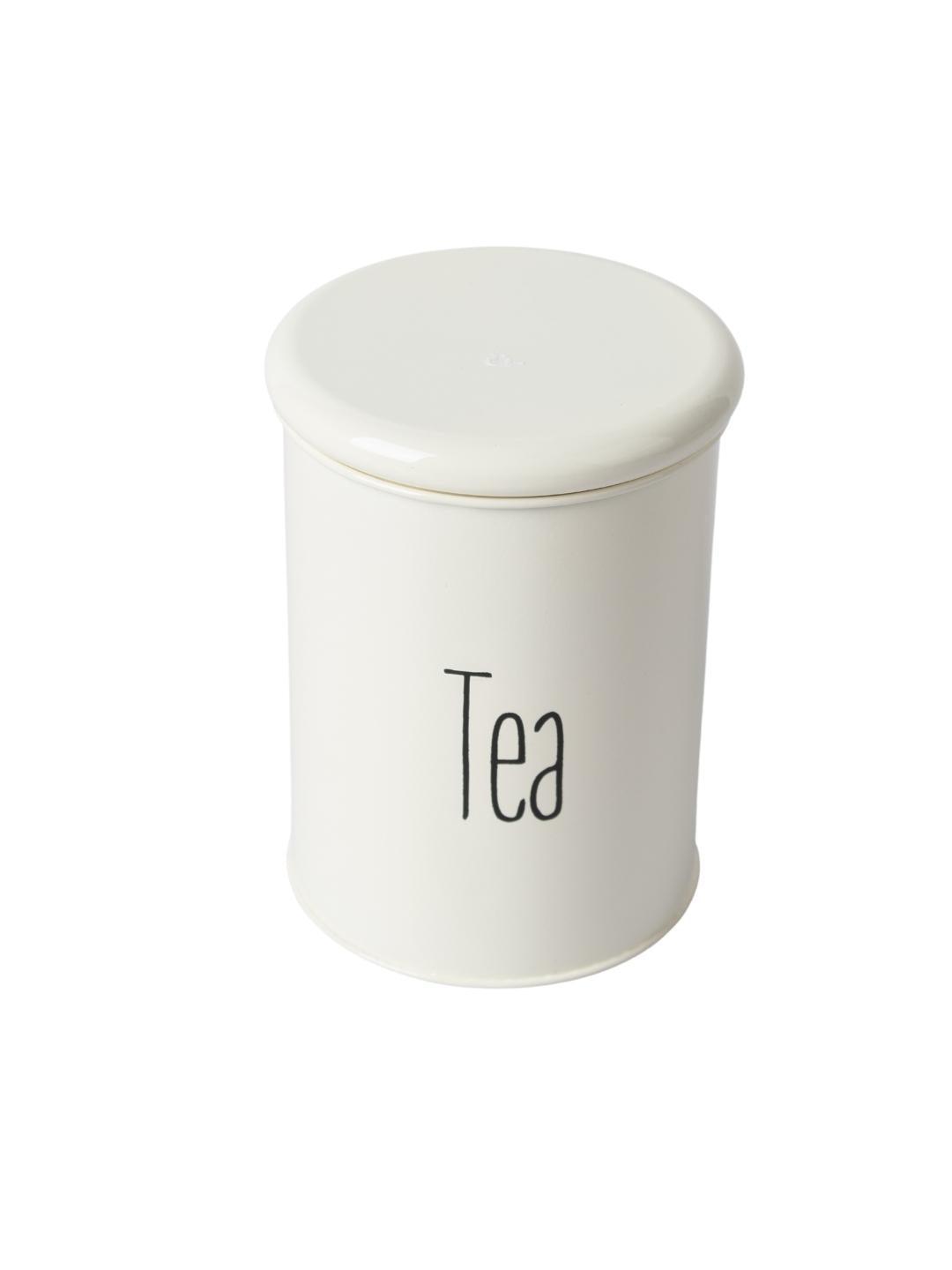 Tea & Sugar Jar (Each 900 Ml) +  Biscuits & Namkeen Jar (Each 1700 Ml) - White, Set Of 4