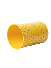 Tea & Sugar Jar (Each 900 Ml) + Cookie & Namkeen Jar (Each 1700 Ml) - Polka Dot Yellow, Set Of 4