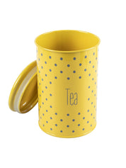 Tea & Sugar Jar - Set Of 2 (Yellow, Each 900 mL) - MARKET 99