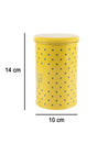 Tea & Sugar Jar - Set Of 2 (Yellow, Each 900 mL) - MARKET 99
