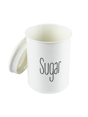 Tea & Sugar Jars - Set Of 2 (White, Each 900 mL) - MARKET 99