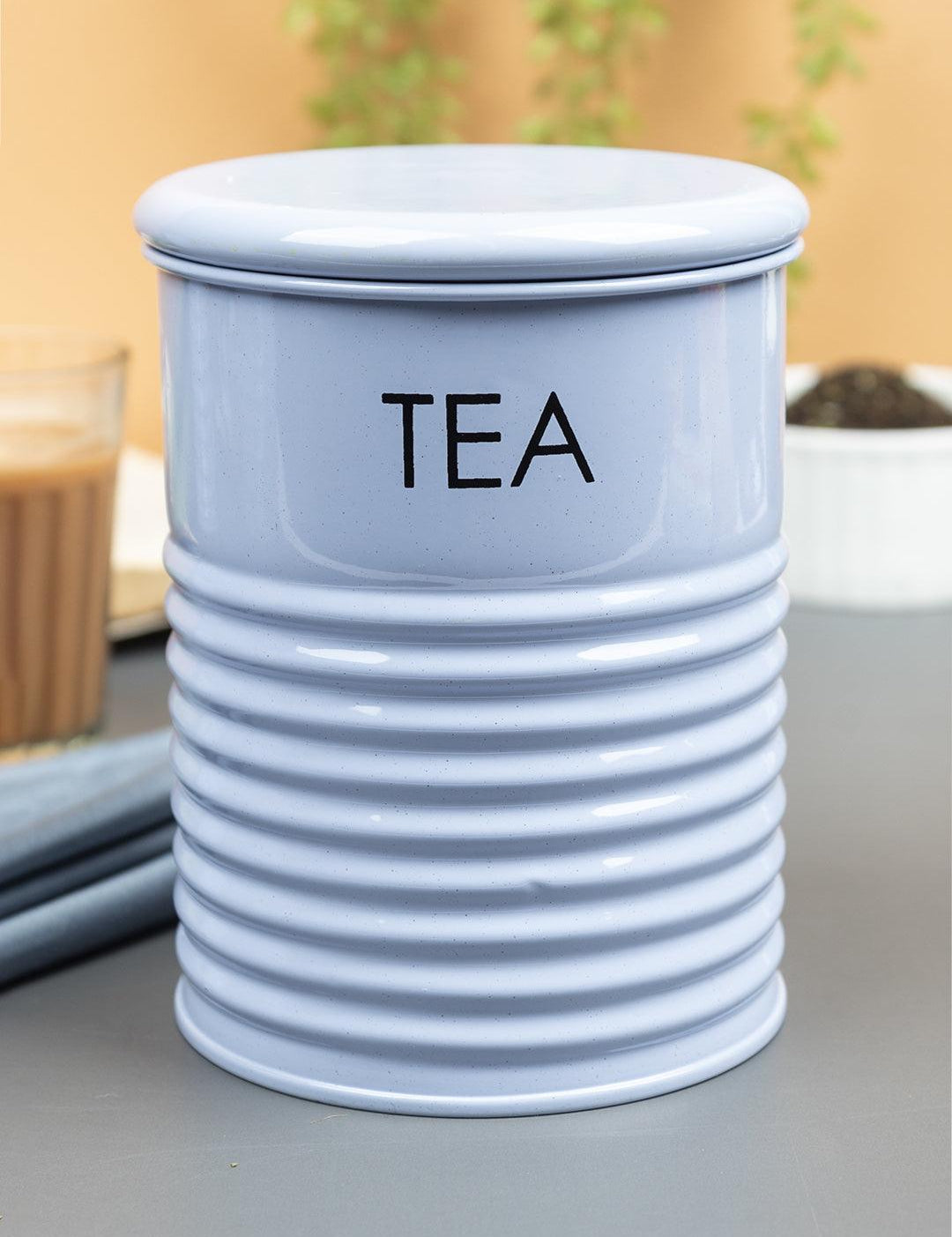 Blue Tea Jar with Lid (900mL)