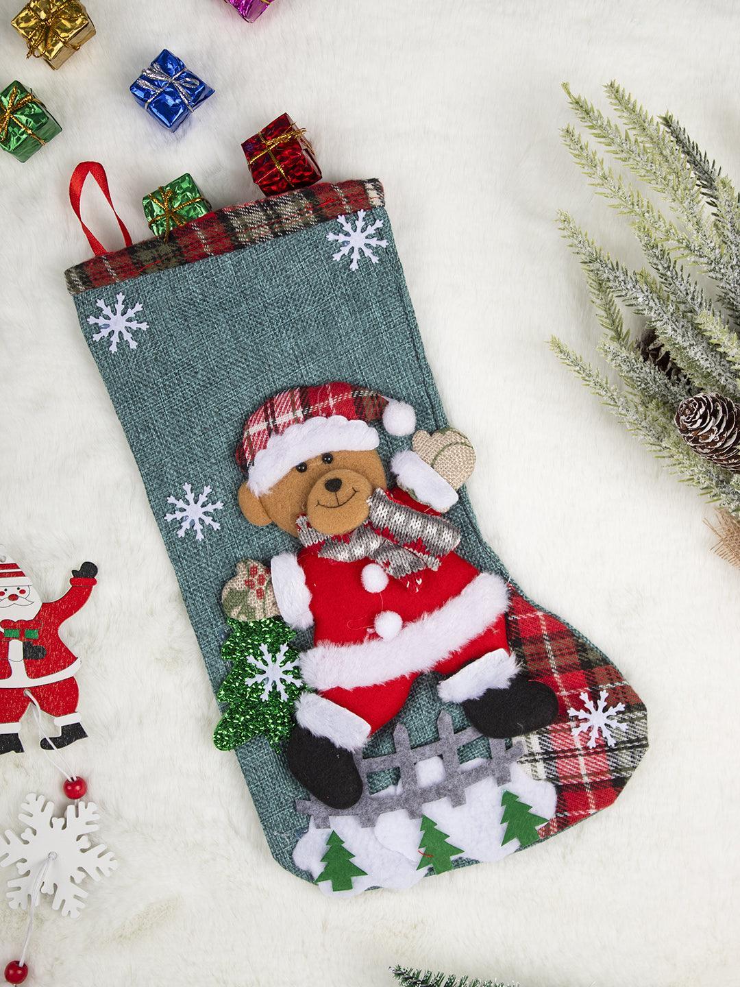 Teddy Bear - Christmas Hanging Stocking - MARKET 99