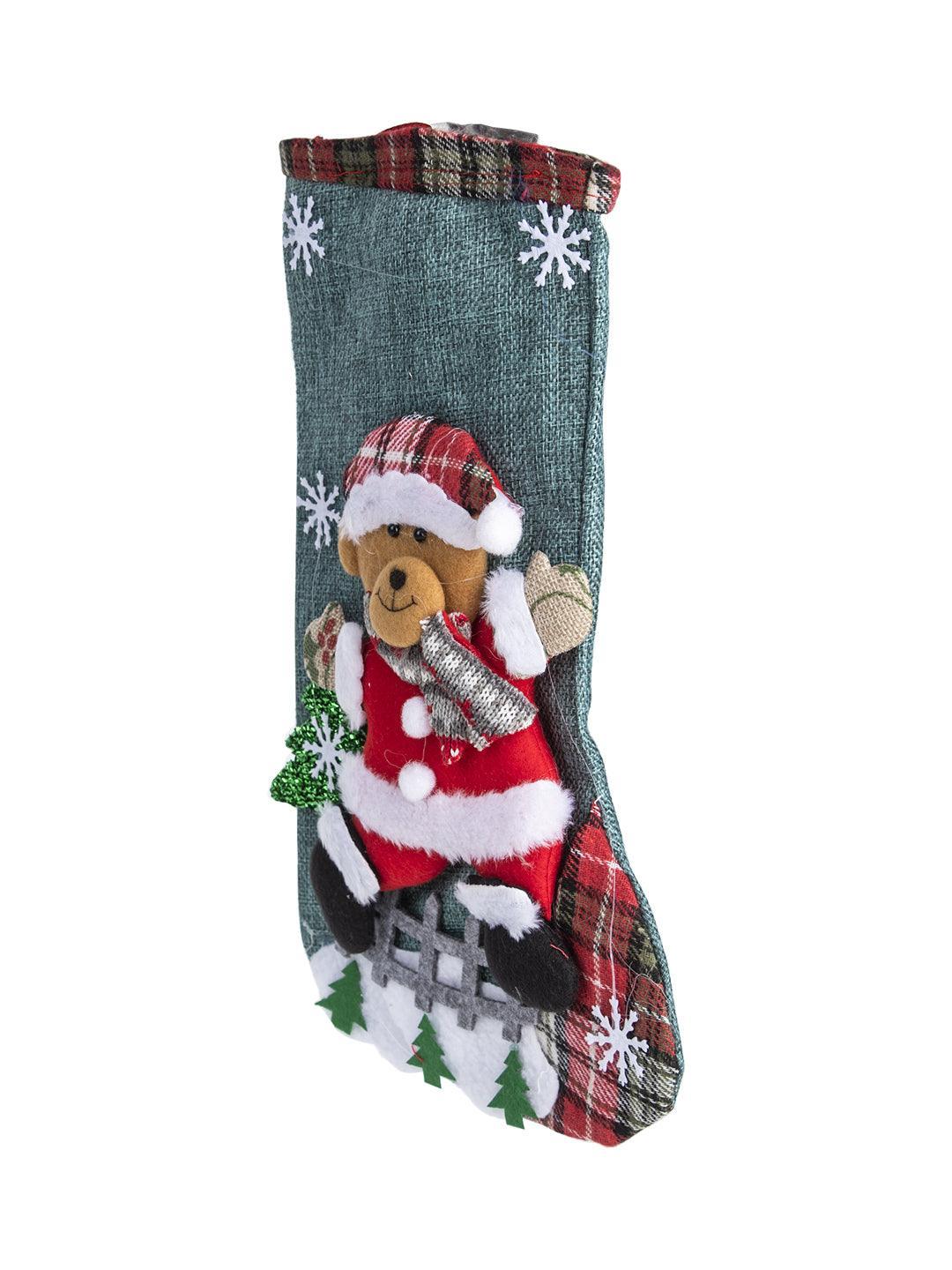 Teddy Bear - Christmas Hanging Stocking - MARKET 99