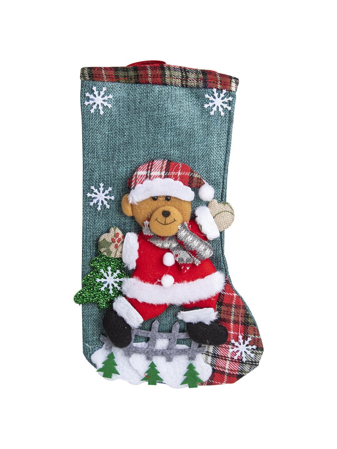 Teddy Bear - Christmas Hanging Stocking - MARKET 99