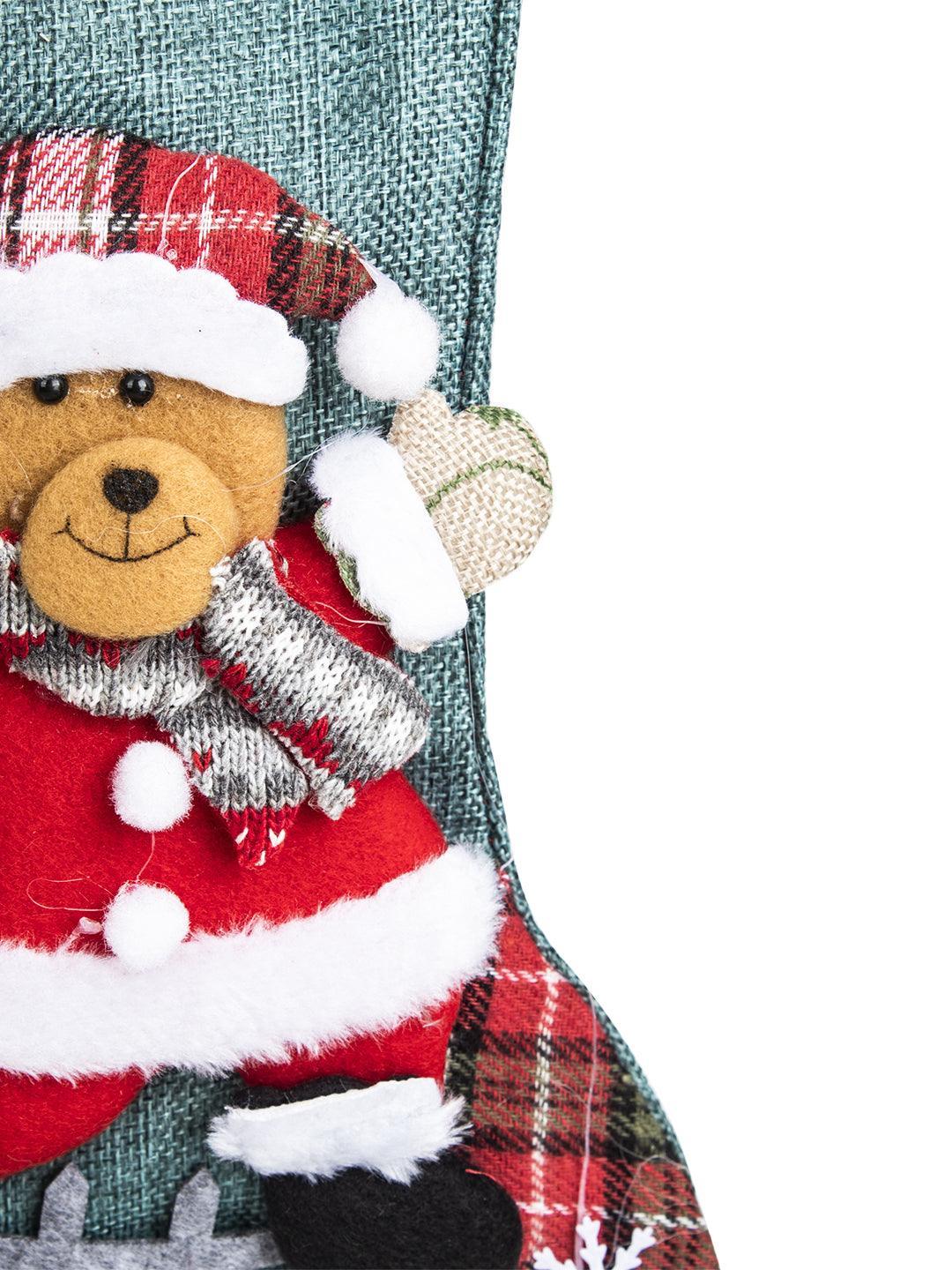 Teddy Bear - Christmas Hanging Stocking - MARKET 99