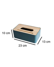 Textured Tissue Box with Lid, Deep Sea Green, Plastic - MARKET 99