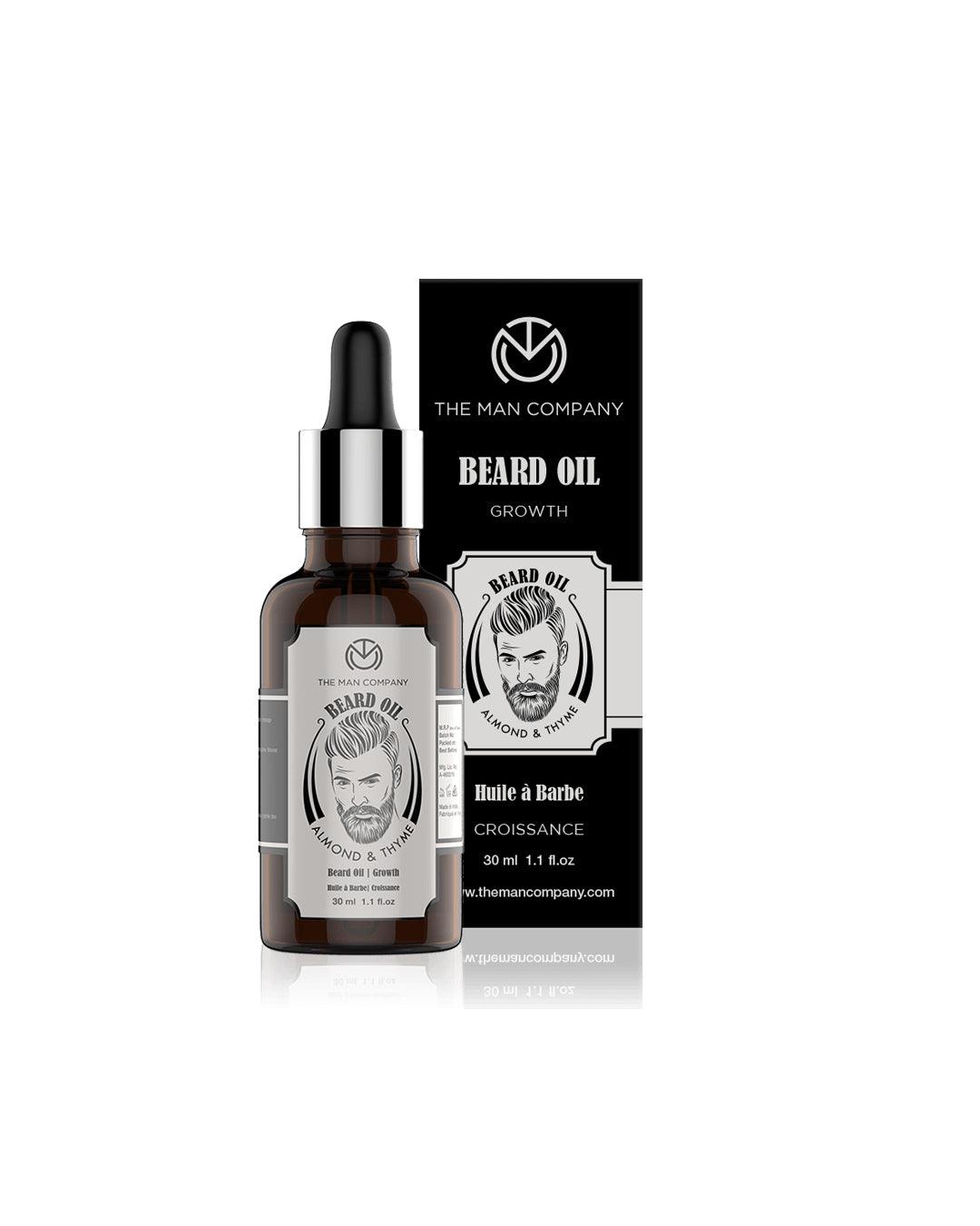 The Man Company - Beard Oil Almond And Thyme 30 mL - MARKET 99