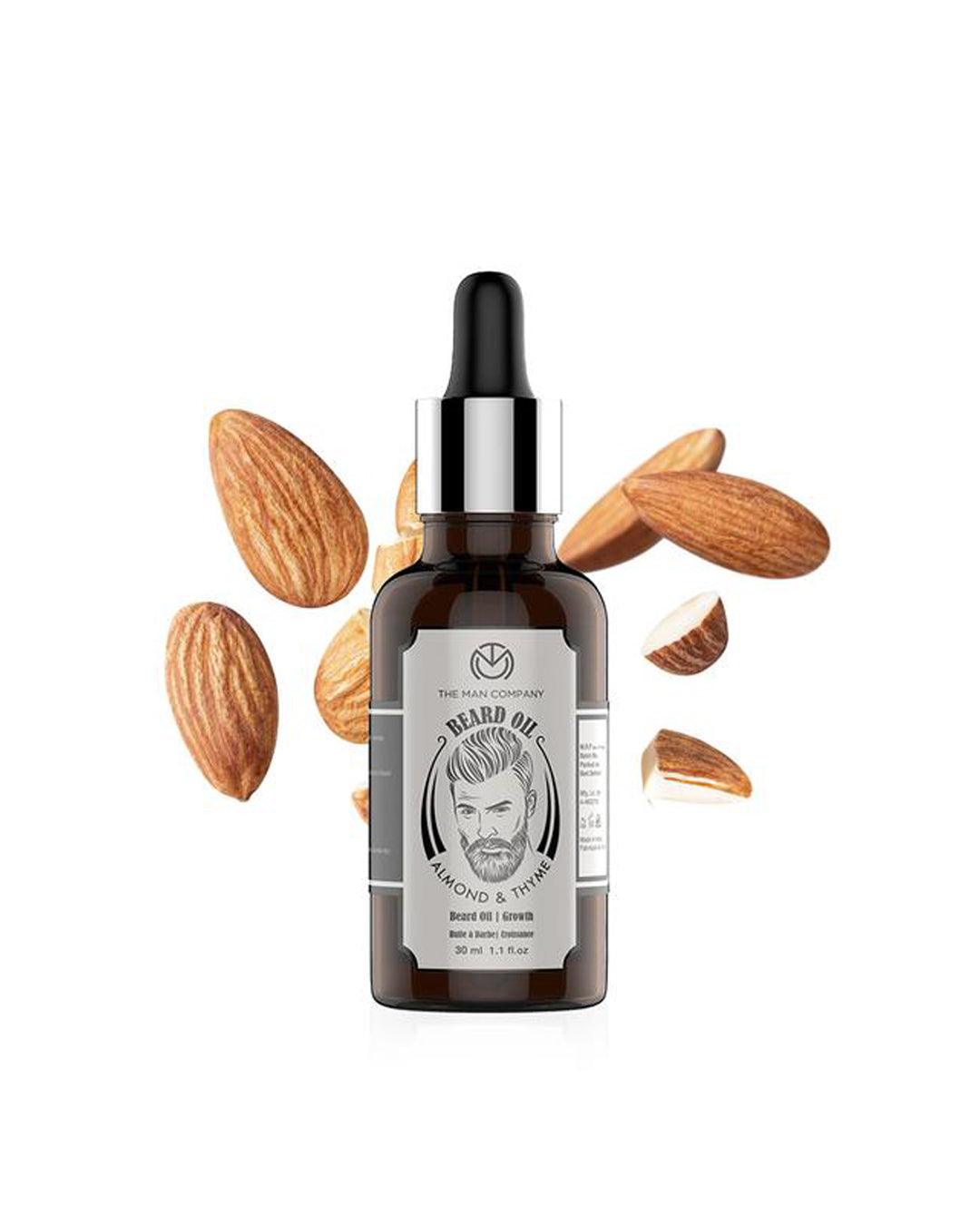 The Man Company - Beard Oil Almond And Thyme (Pack Of 2, Each 30 mL) - MARKET 99