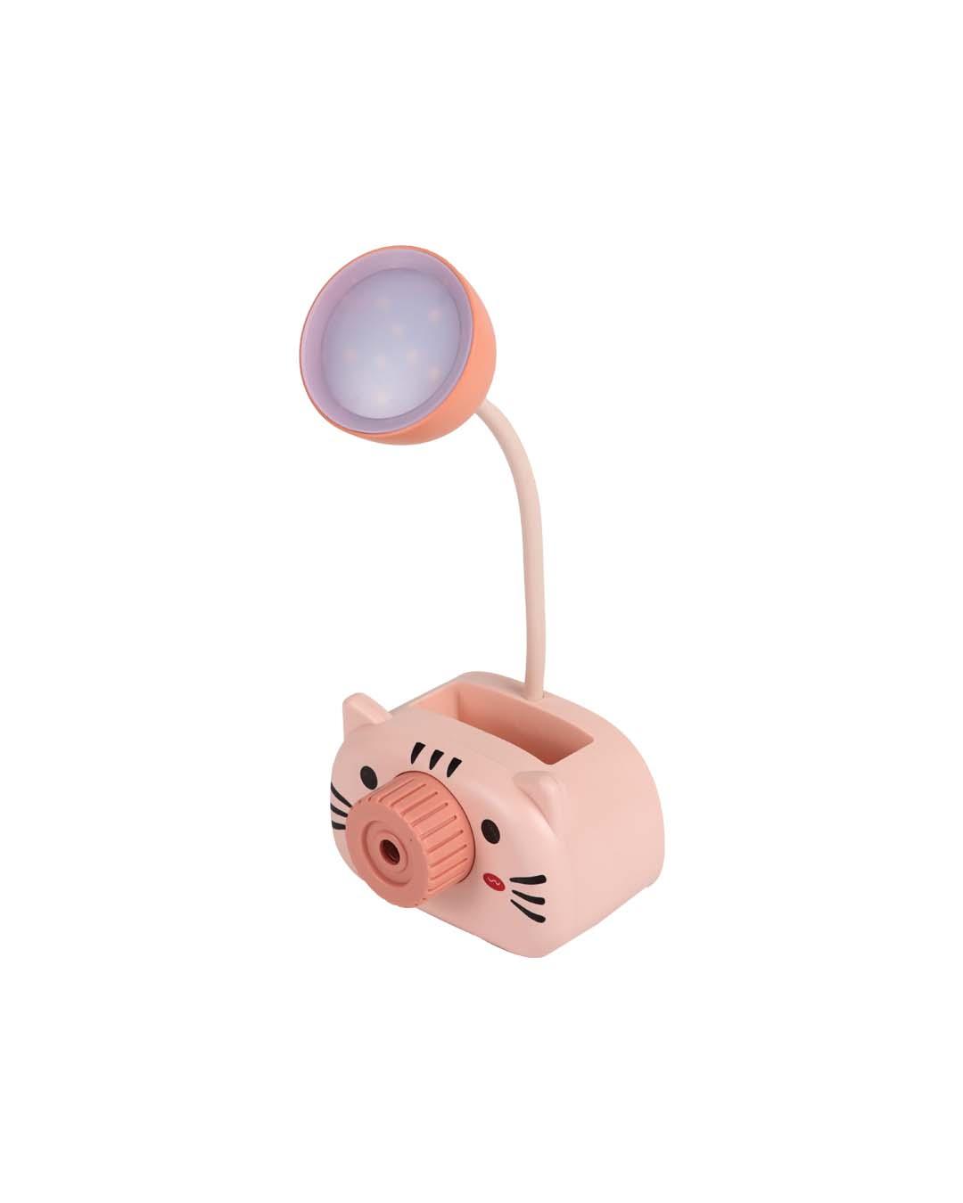 Tiger Kids Study Lamp, Peach, Plastic & Iron - MARKET 99