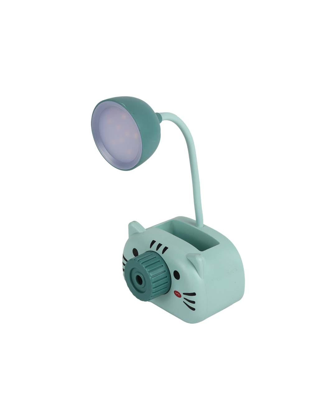 Tiger Kids Study LED Lamp, Turquoise, Plastic & Iron - MARKET 99