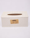 Tissue Box, Circular Shape, Beige, Plastic - MARKET 99