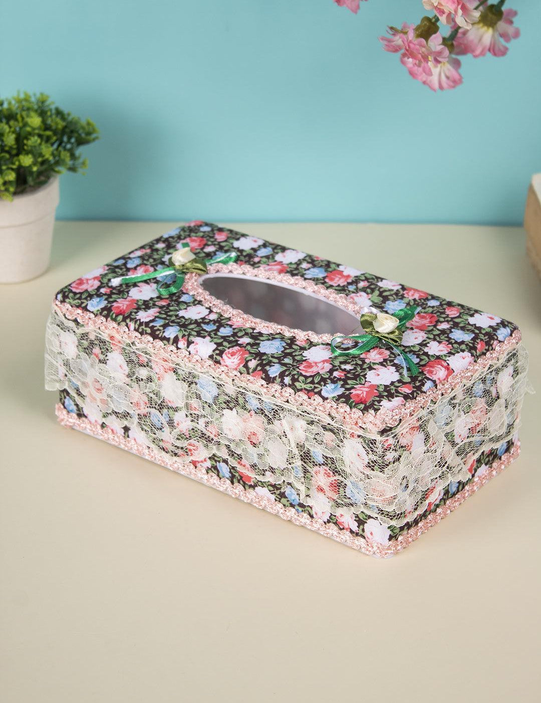 Tissue Box, Modern Design, Black Colour, Plastic - MARKET 99