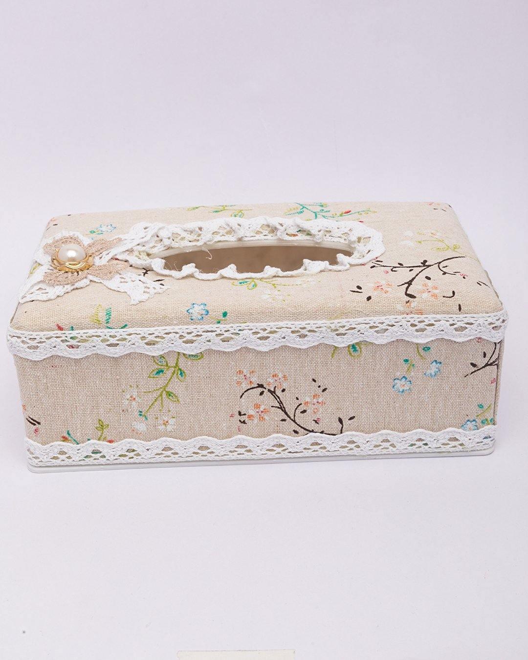 Tissue Box, Modern Design, Camel Colour, Plastic - MARKET 99