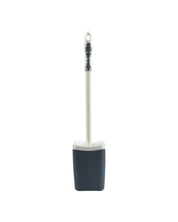 Toilet Brush with Holder, Grey, Plastic - MARKET 99