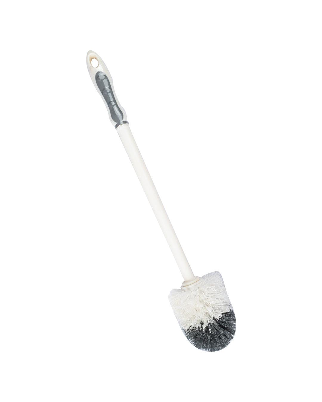 Toilet Brush with Holder, Grey, Plastic - MARKET 99