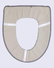 Toilet Seat Cover, Modern Design, Dark Grey, Cotton - MARKET 99