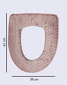 Toilet Seat Cover, Modern Design, Pink, Cotton - MARKET 99