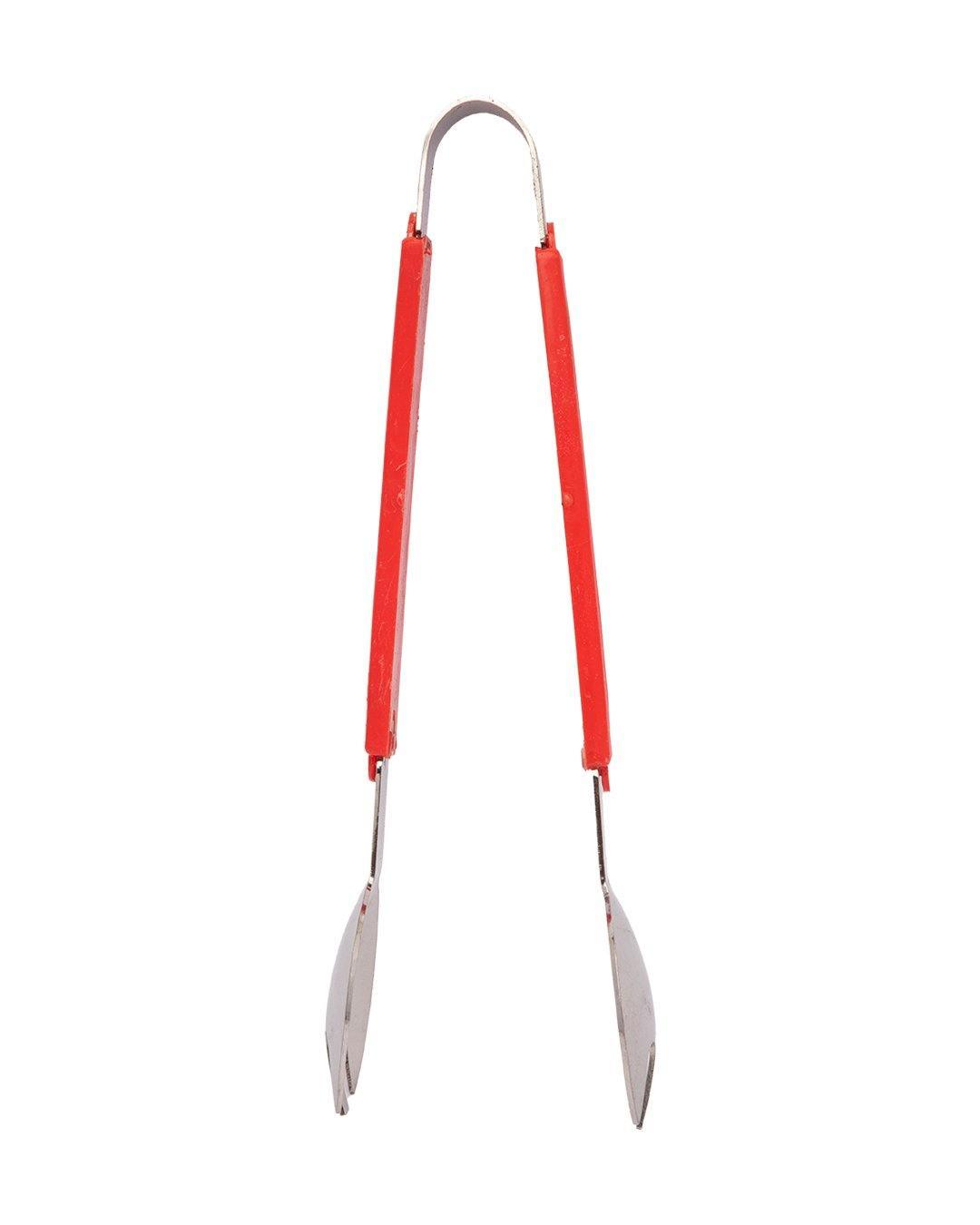 Tongs, Red, Stainless Steel - MARKET 99