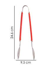 Tongs, Red, Stainless Steel - MARKET 99