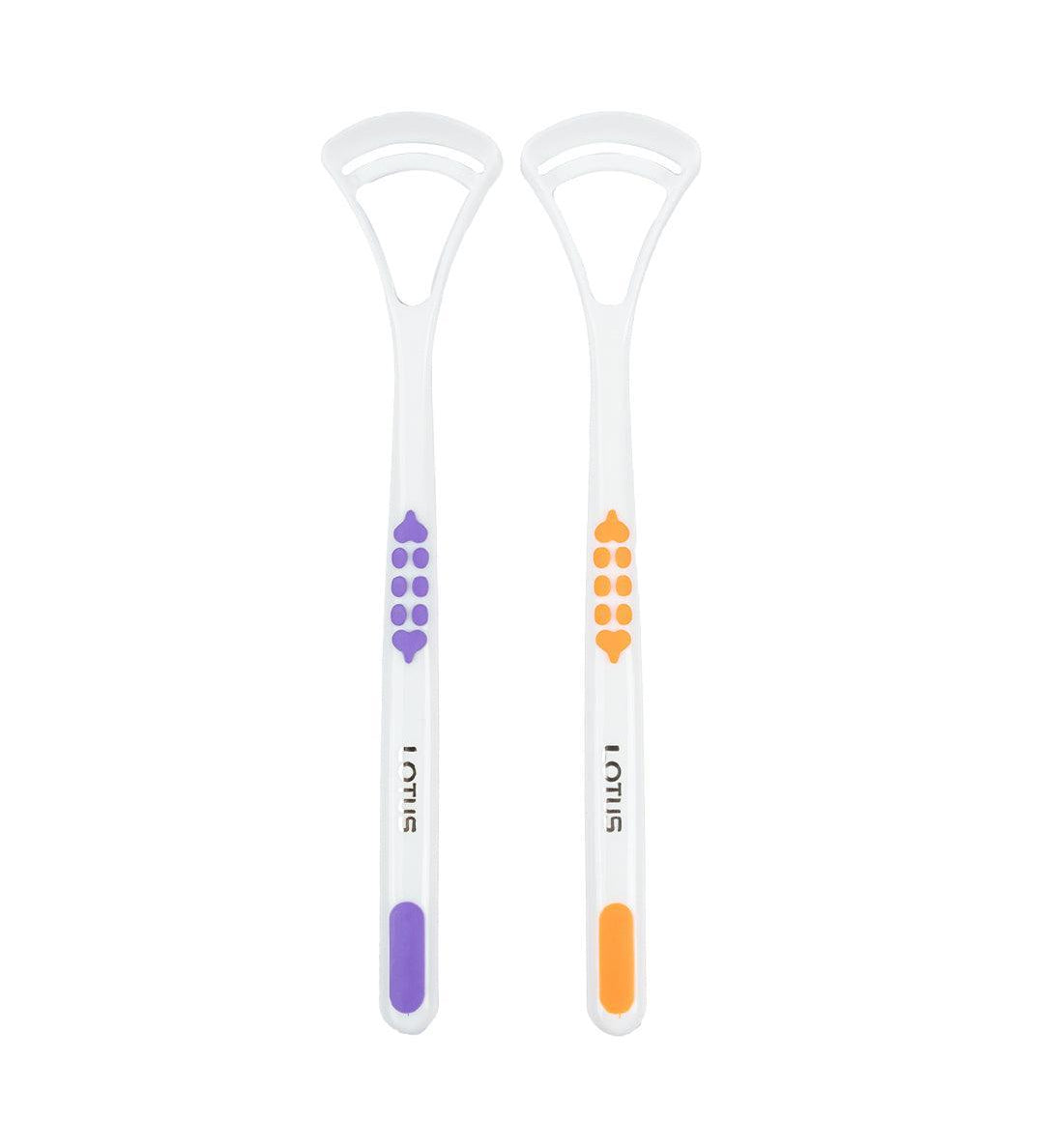 Tongue Cleaner, Multicolour, Plastic, Set of 2 - MARKET 99