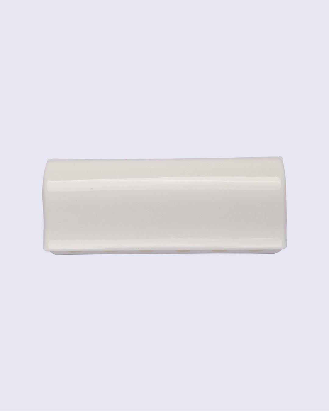 Toothbrush Holder, Wall Mounted, White, Plastic - MARKET 99